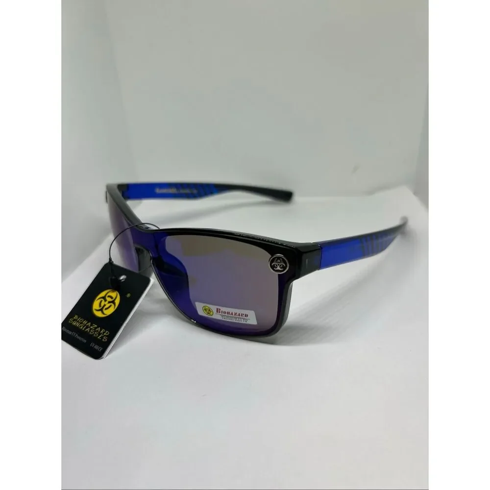 Biohazard Mirrored Lens UV400 Sunglasses